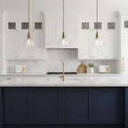 Brolo Brass Glass Pendant Light