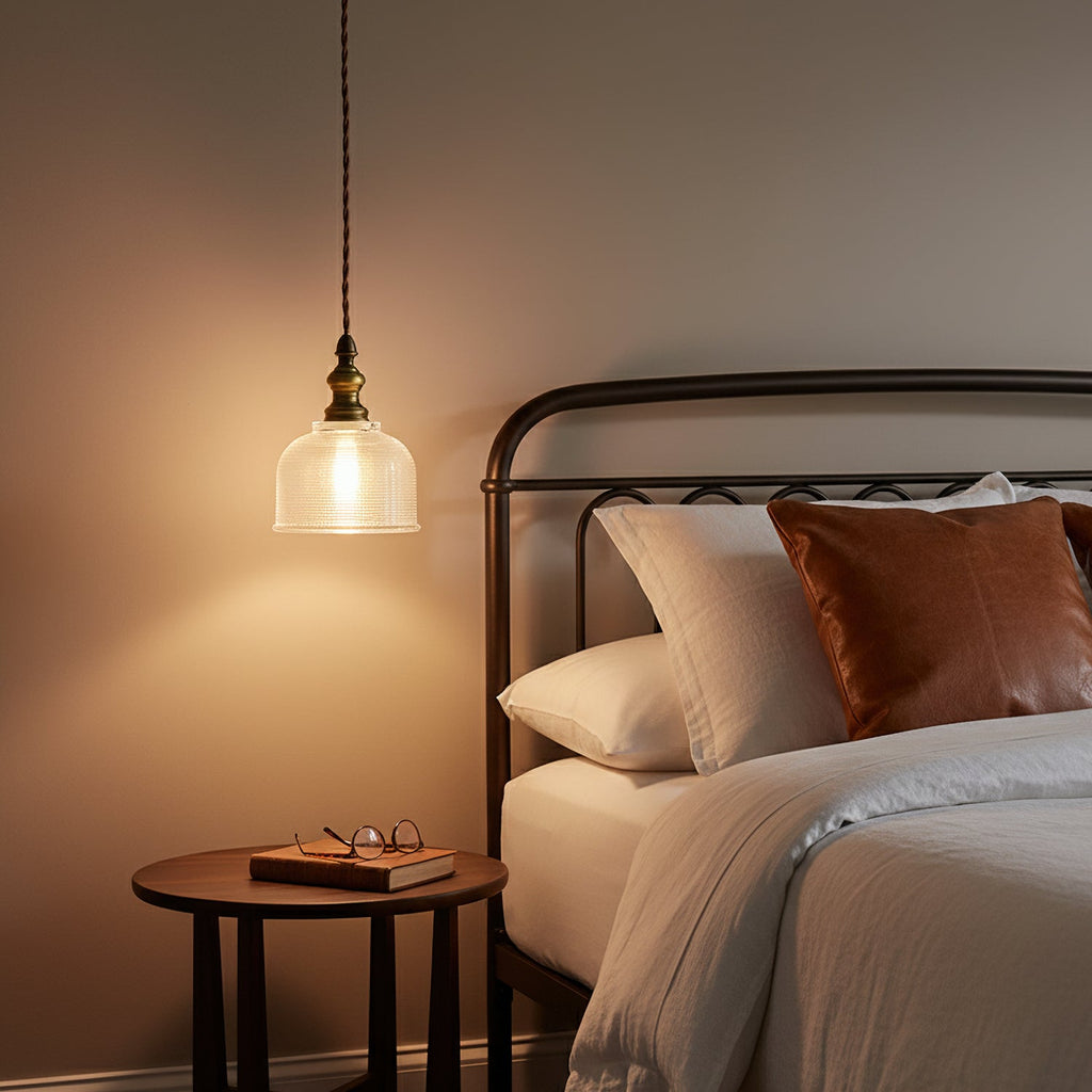 Brolo Brass Glass Pendant Light