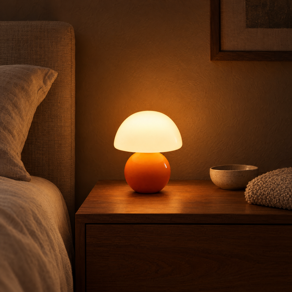 Acorn Mini Glass Table Lamp - Lifestyle