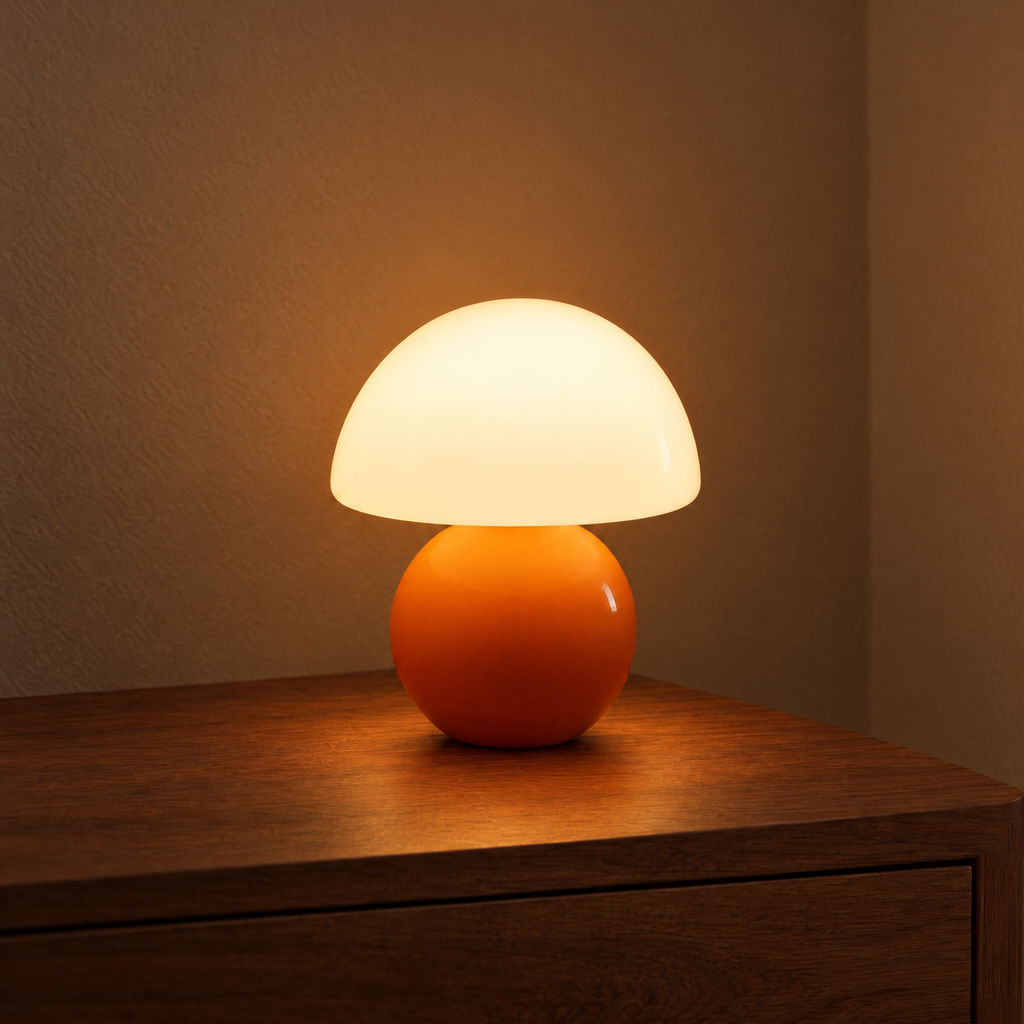 Acorn Mini Glass Table Lamp - On Detail