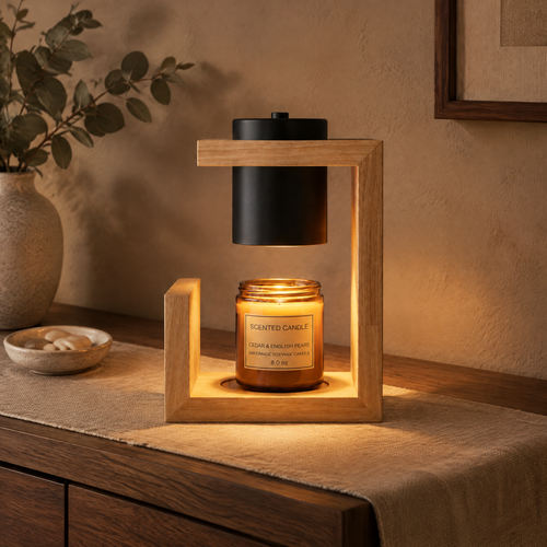 Aromatherapy Wax Warmer Lamp Black Hero