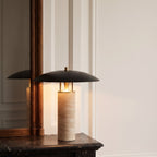 Quarra Travertine Table Lamp
