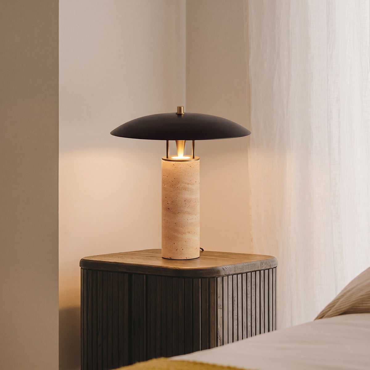 Quarra Travertine Table Lamp