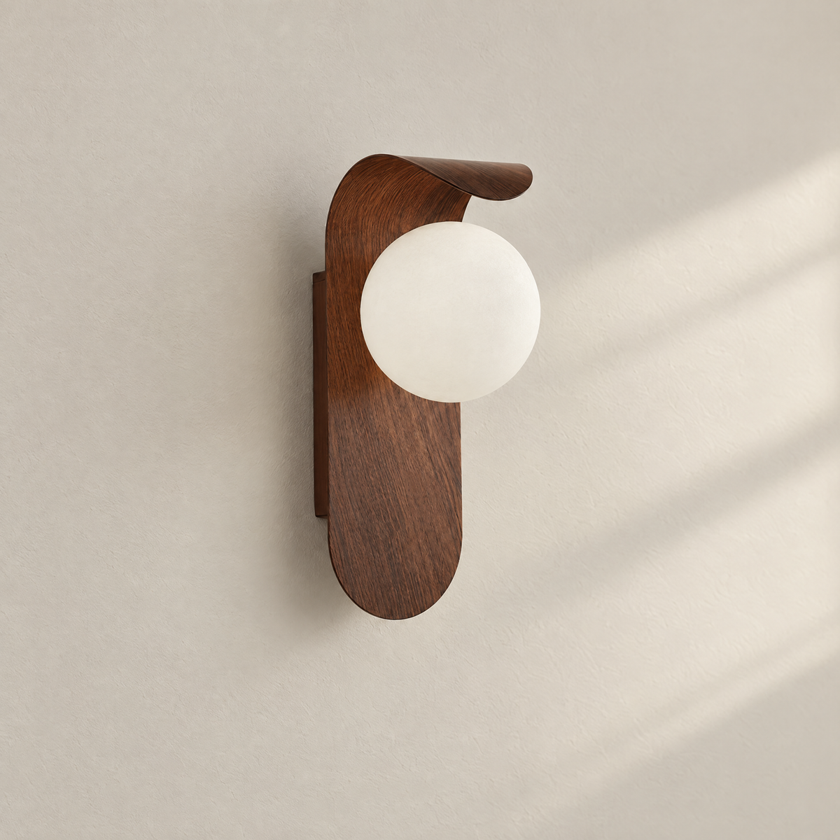 Carlyle Wall Lamp - Walnut - Hero