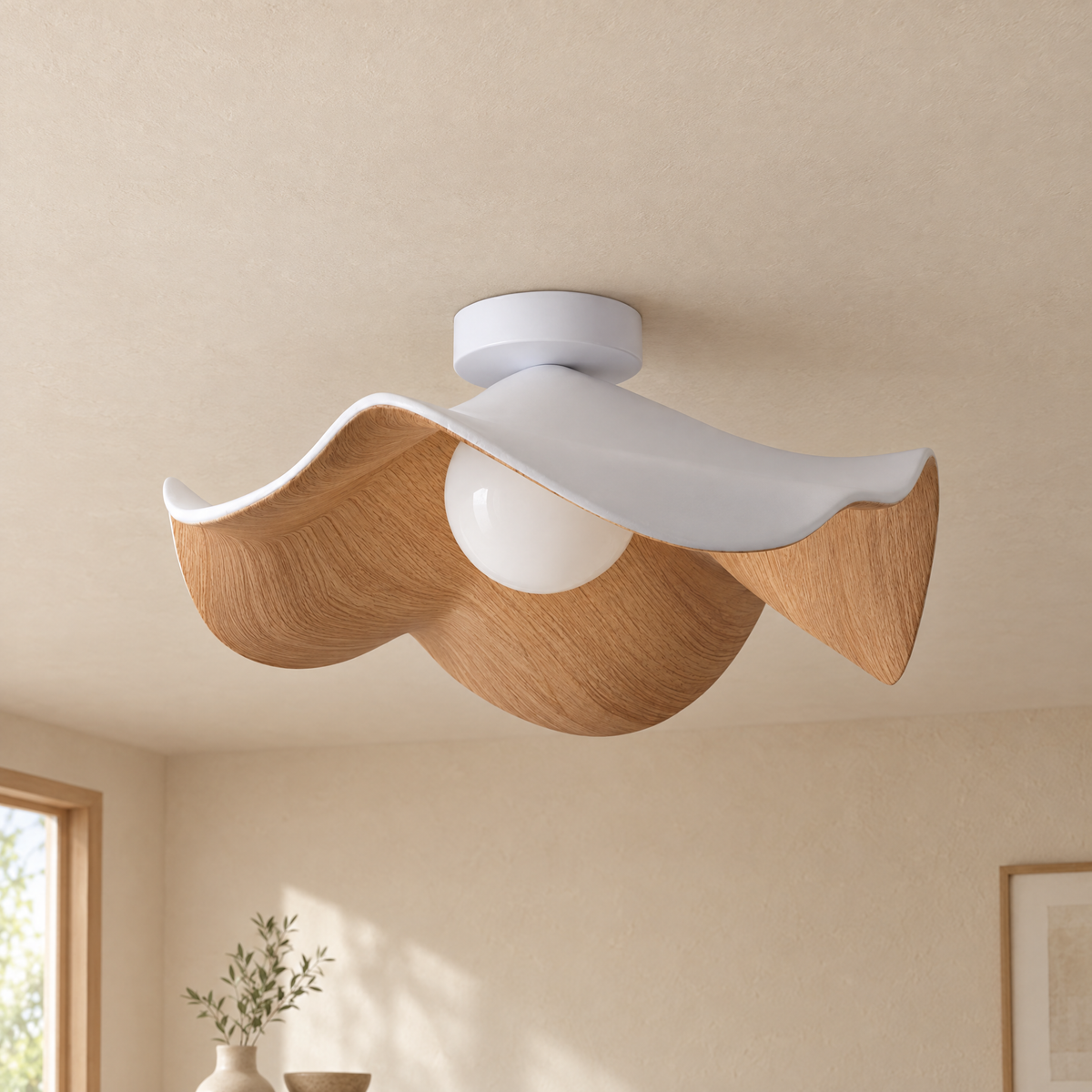 Casia Ceiling Light - Large White - Hero