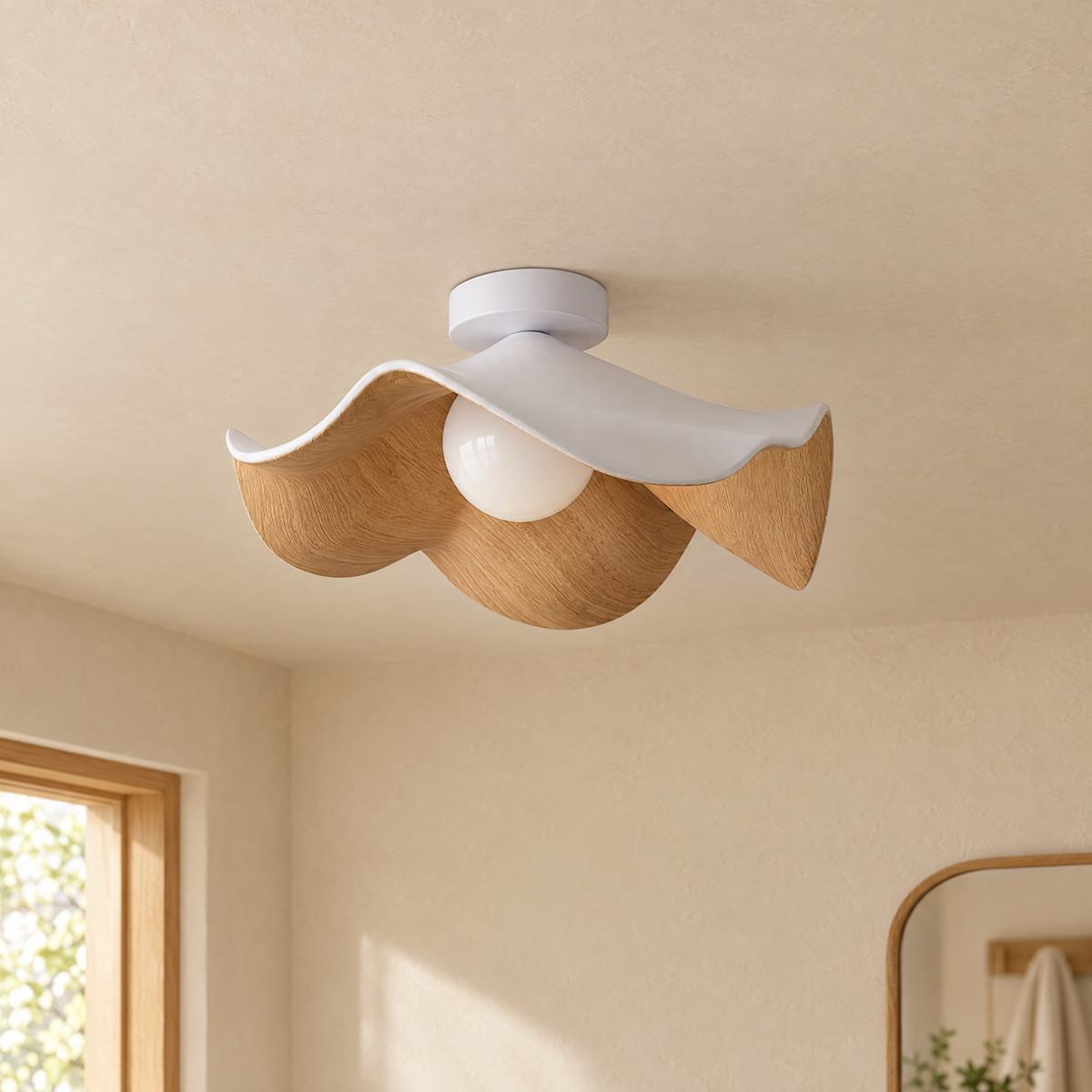 Casia Ceiling Light - Small White - Hero