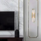 Elliptical Marble Wall Sconce
