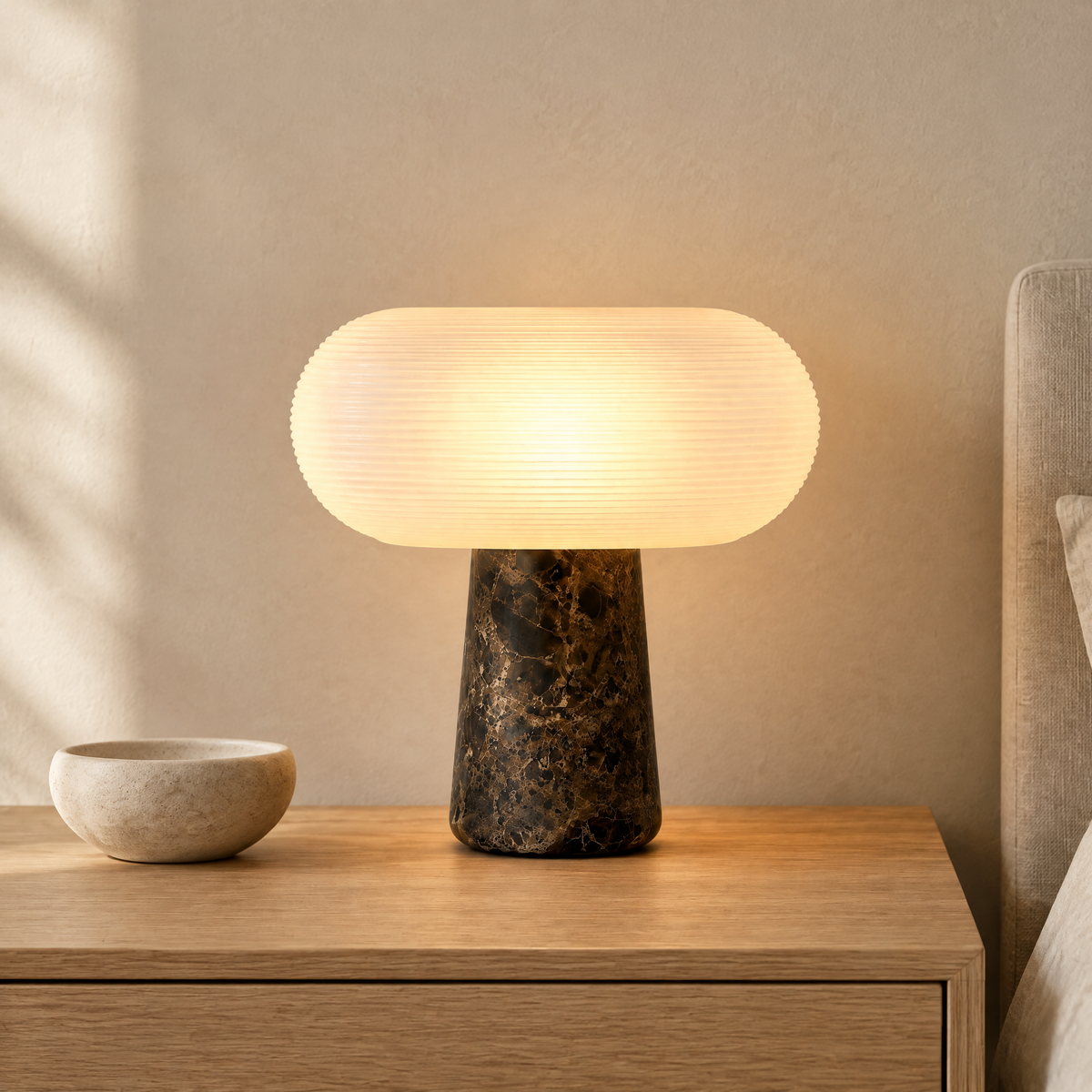 Flint Marble Table Lamp Hero