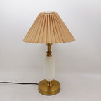 French Pleated Shade Table Lamp
