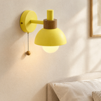 Globe Macaron Wall Sconce Lemon Yellow Hero 2