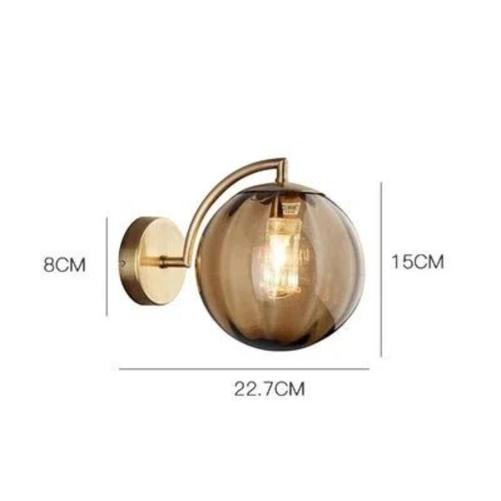 Fluta Ribbed Glass Wall Sconce