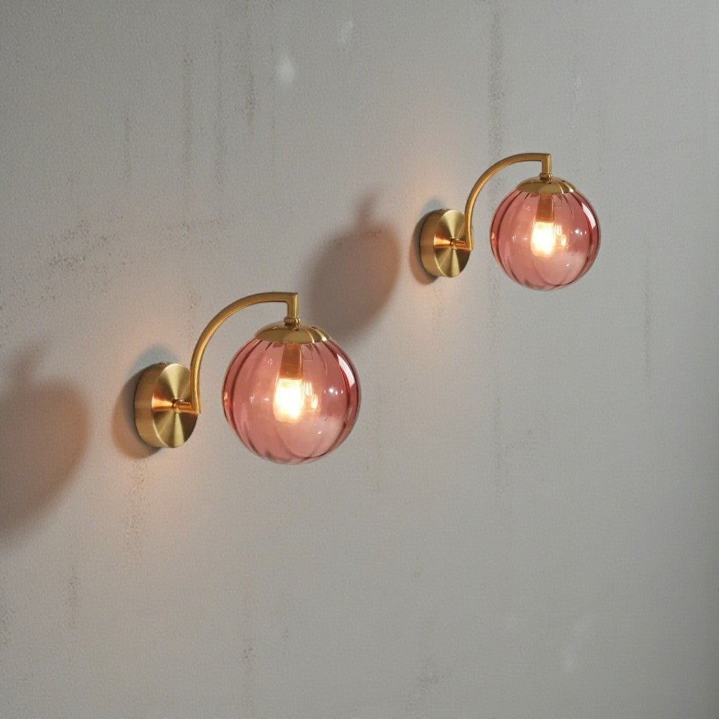 Fluta Ribbed Glass Wall Sconce