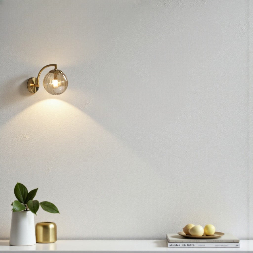 Fluta Ribbed Glass Wall Sconce