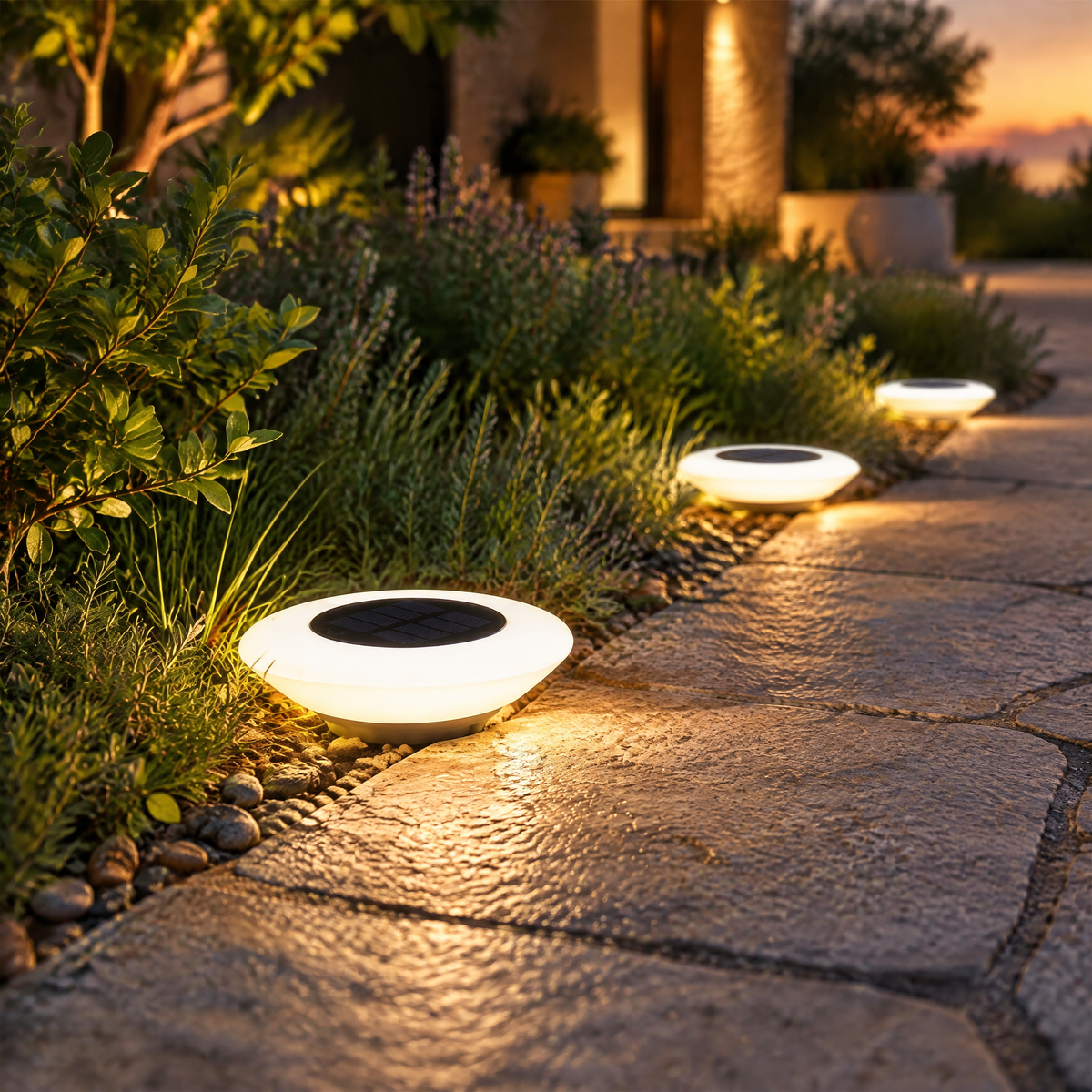 Ground LED Solar Light Hero