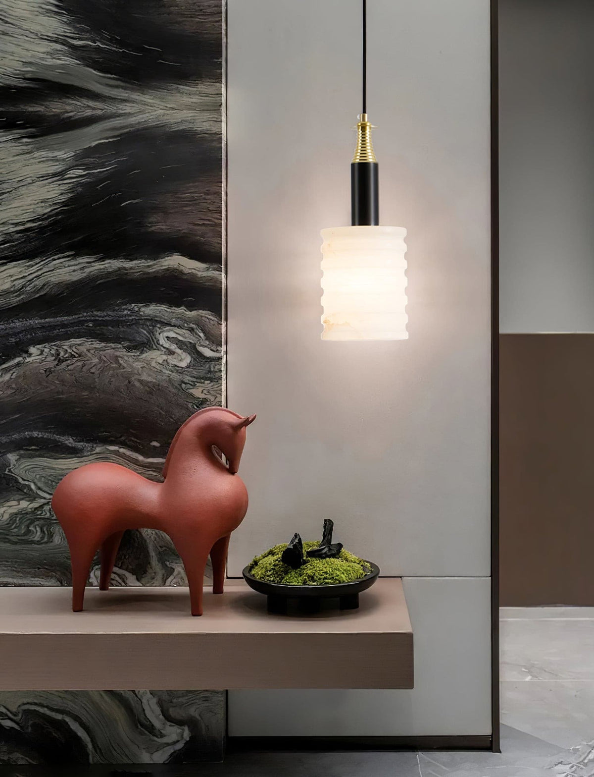 Alvo Alabaster Pendant Light - view 13