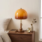 Ambra Walnut Glass Table Lamp - view 06