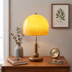 Ambra Walnut Glass Table Lamp - view 09