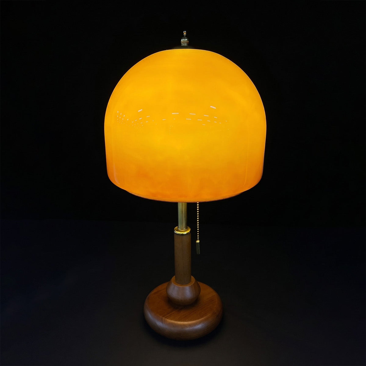 Ambra Walnut Glass Table Lamp - view 11