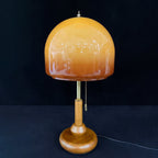 Ambra Walnut Glass Table Lamp - view 12