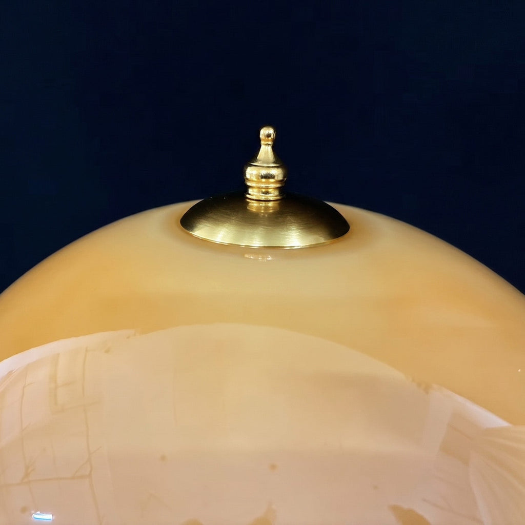 Ambra Walnut Glass Table Lamp - view 13