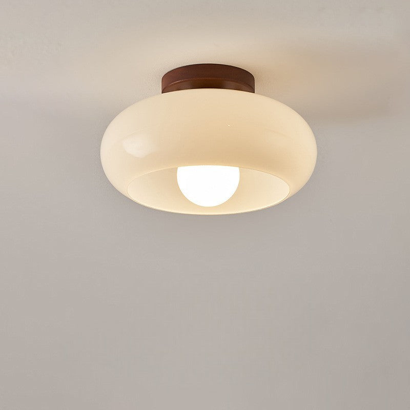 Bauhaus Cream Glass Ceiling Light - view 06