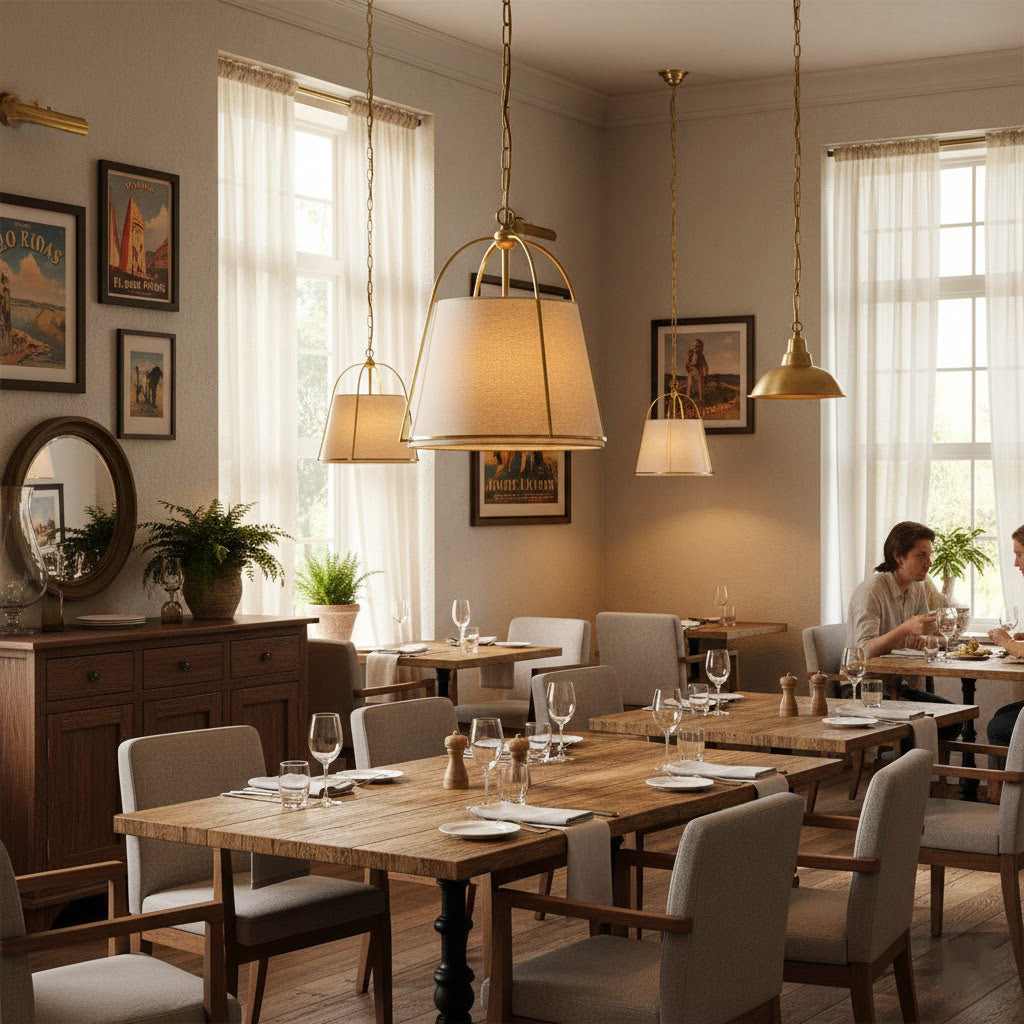 Brasa Brass Chain Pendant Light - view 06