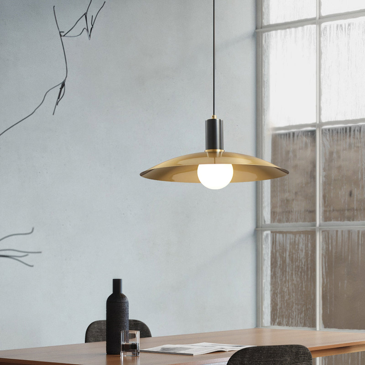 Brunel Brass Pendant Light - view 04