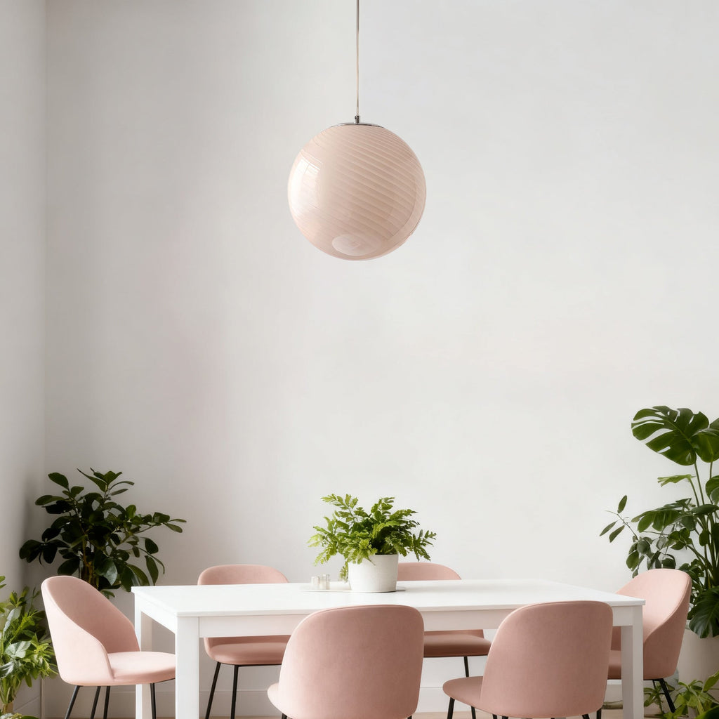 Candy Swirl Glass Pendant Light - view 09