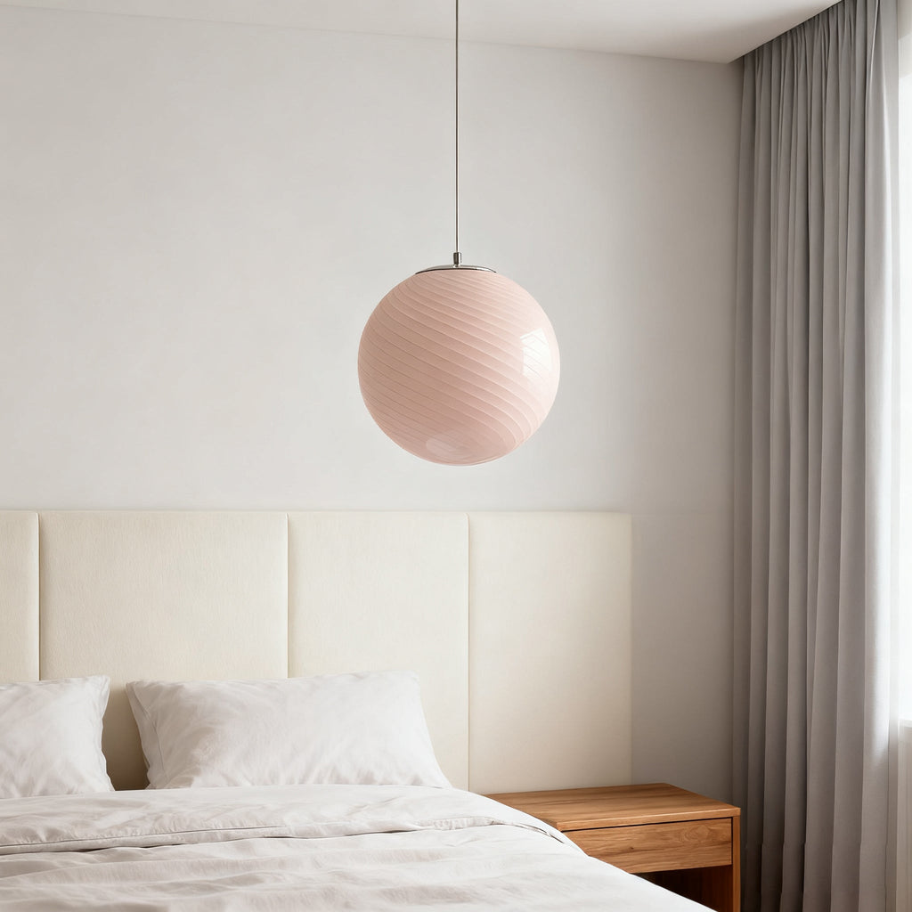 Candy Swirl Glass Pendant Light - view 11