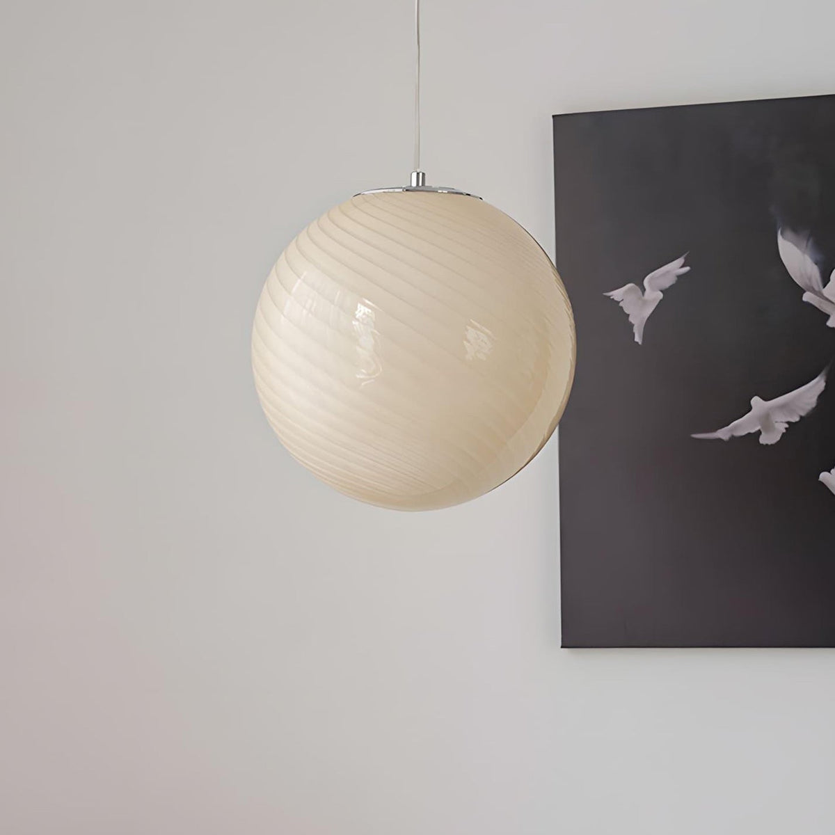 Candy Swirl Glass Pendant Light - view 12