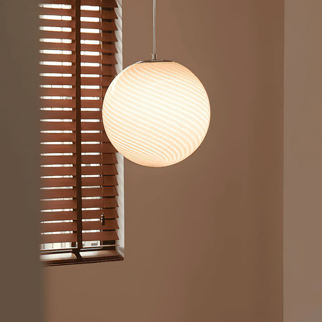 Candy Swirl Glass Pendant Light - view 15