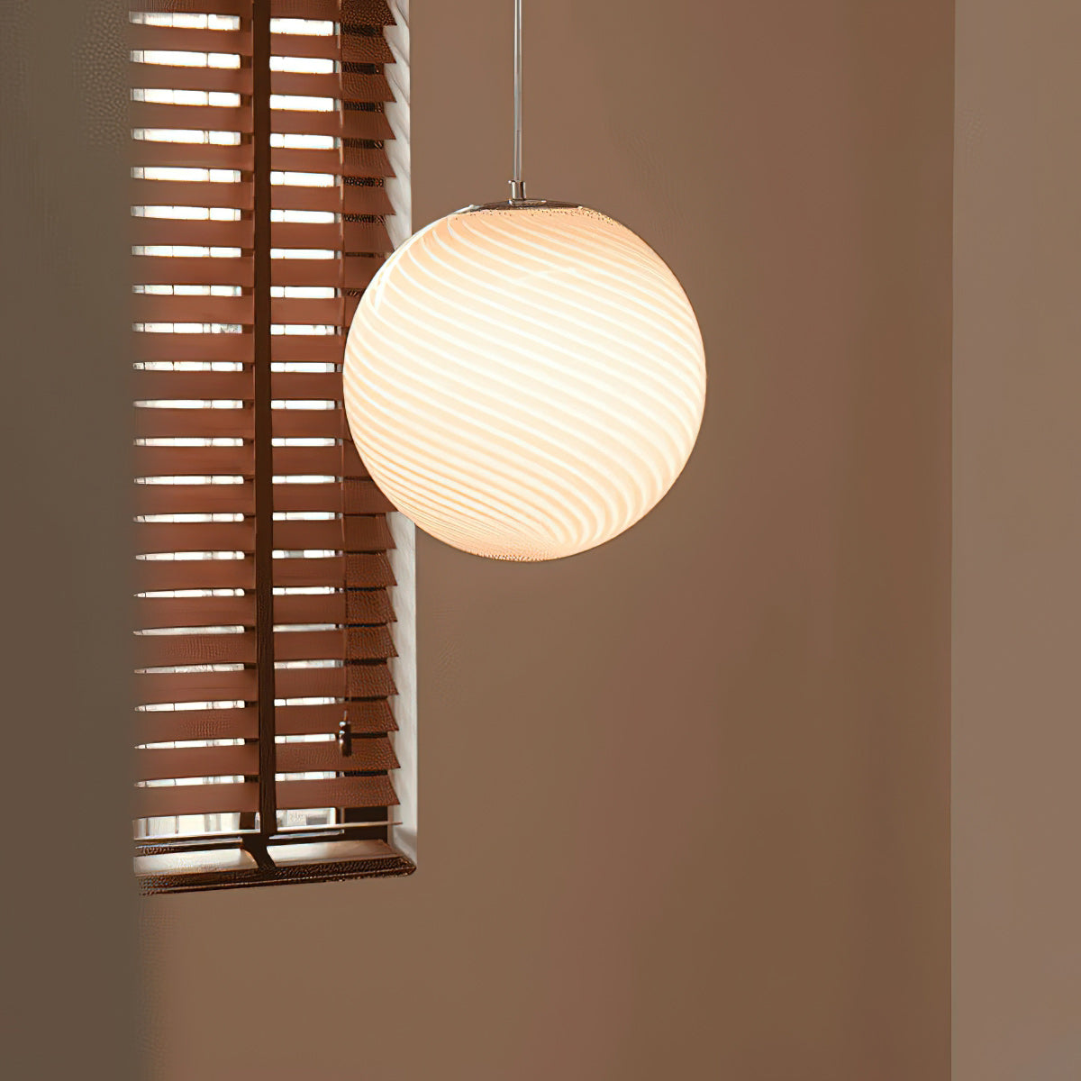 Candy Swirl Glass Pendant Light - view 15
