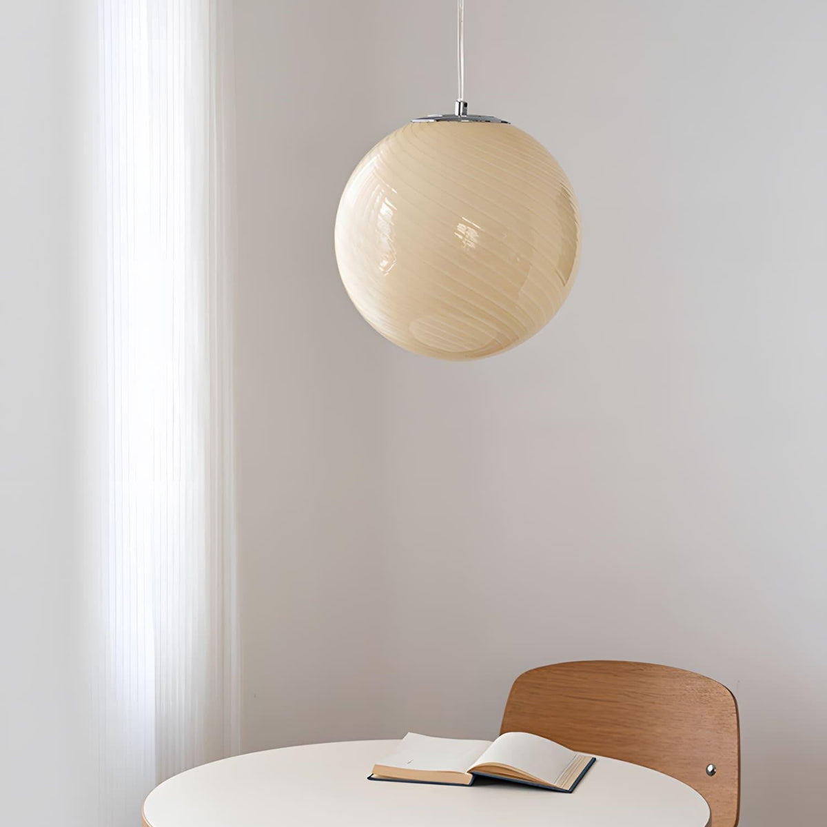 Candy Swirl Glass Pendant Light - view 17