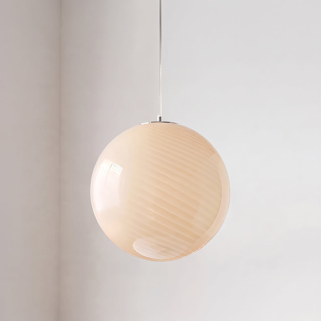 Candy Swirl Glass Pendant Light