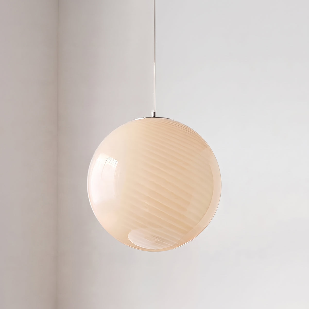 Candy Swirl Glass Pendant Light