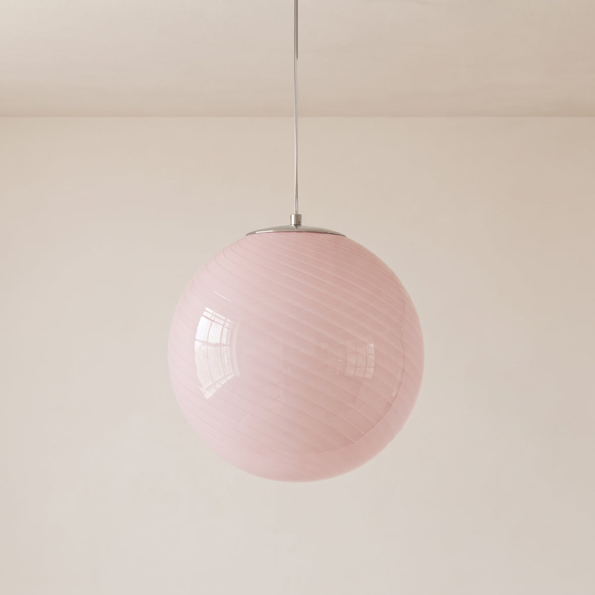 Candy Swirl Glass Pendant Light