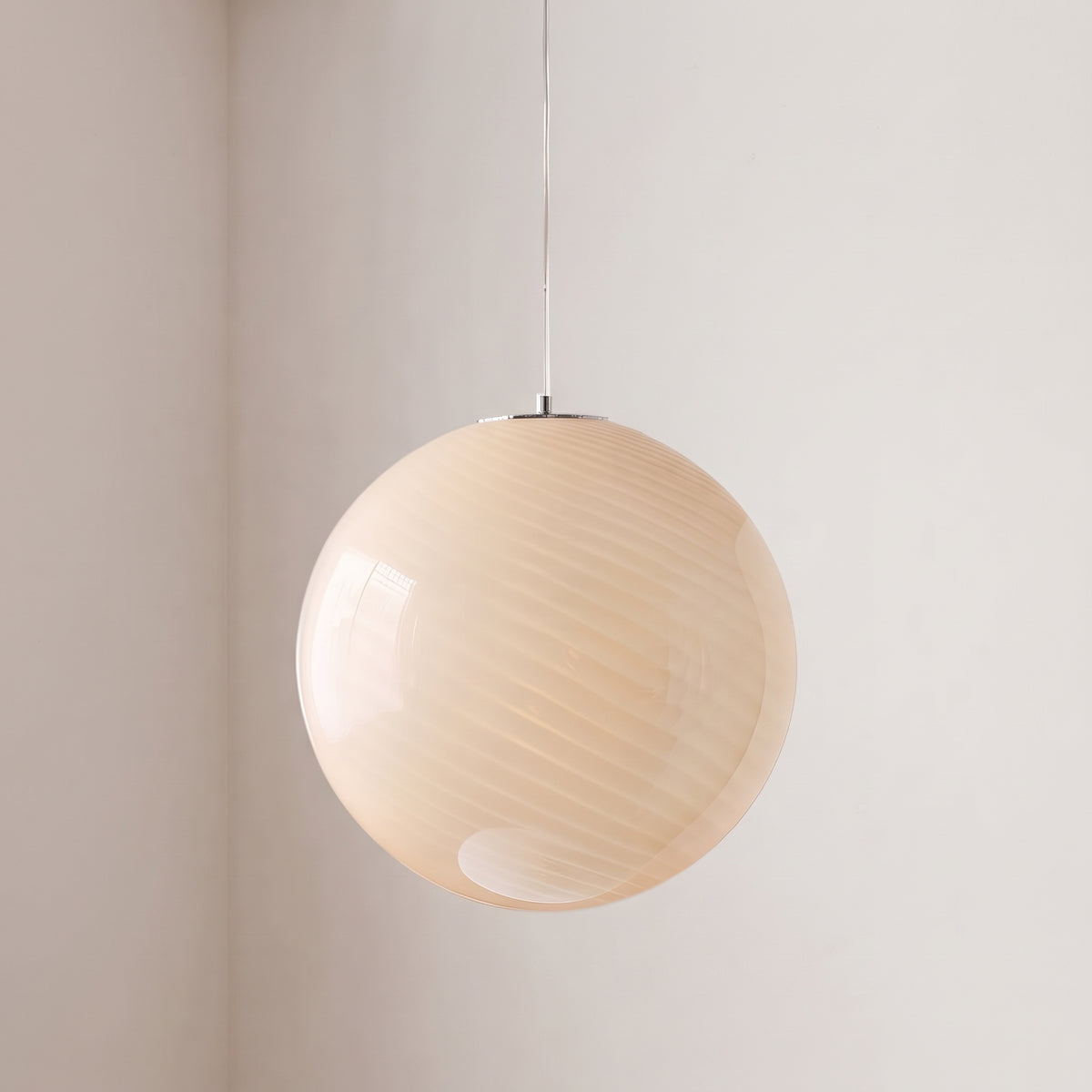 Candy Swirl Glass Pendant Light