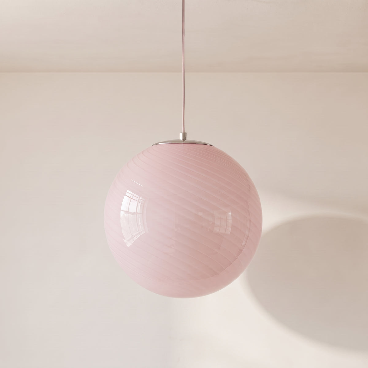 Candy Swirl Glass Pendant Light