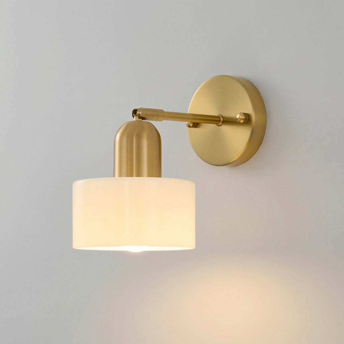 Colored Glass Bauhaus Wall Light - view 01