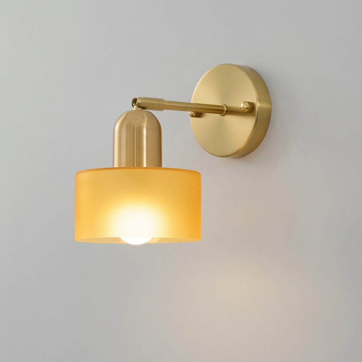 Colored Glass Bauhaus Wall Light - view 02