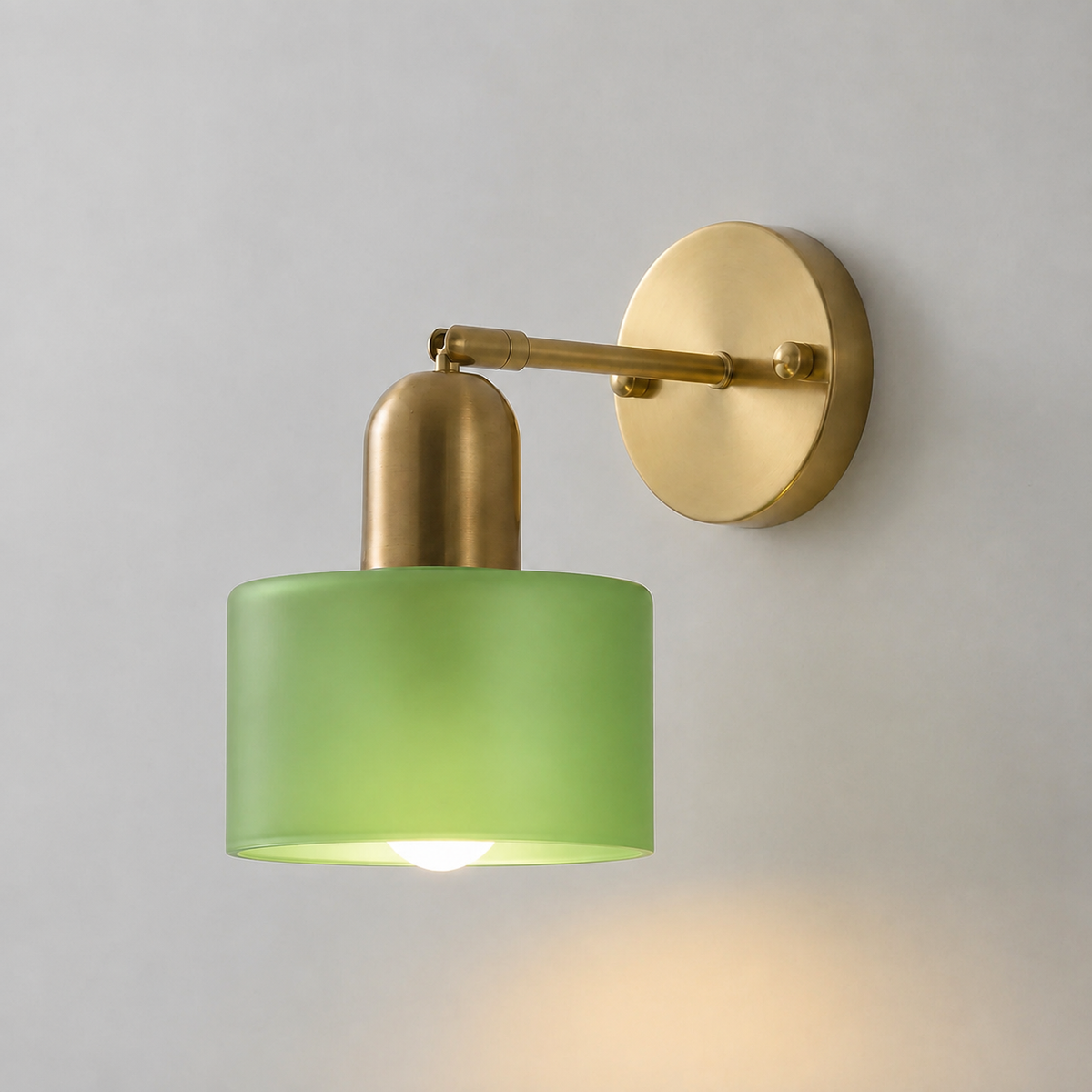 Colored Glass Bauhaus Wall Light - view 04