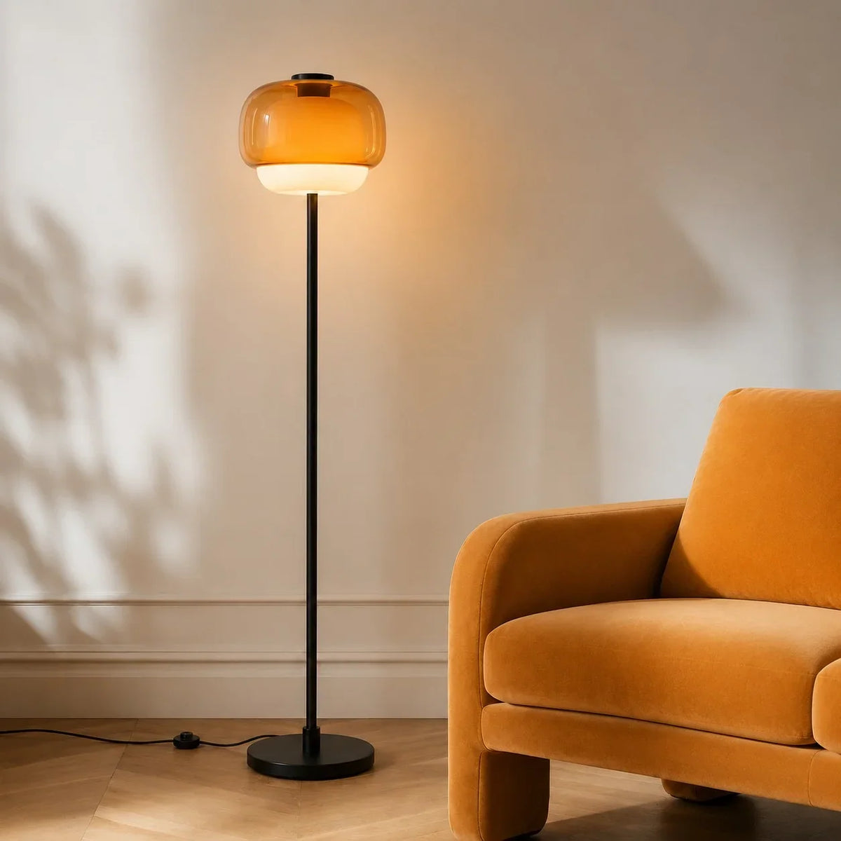 Cromo Colorful Glass Floor Lamp - view 01