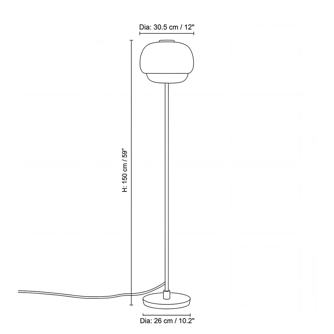Cromo Colorful Glass Floor Lamp - view 04