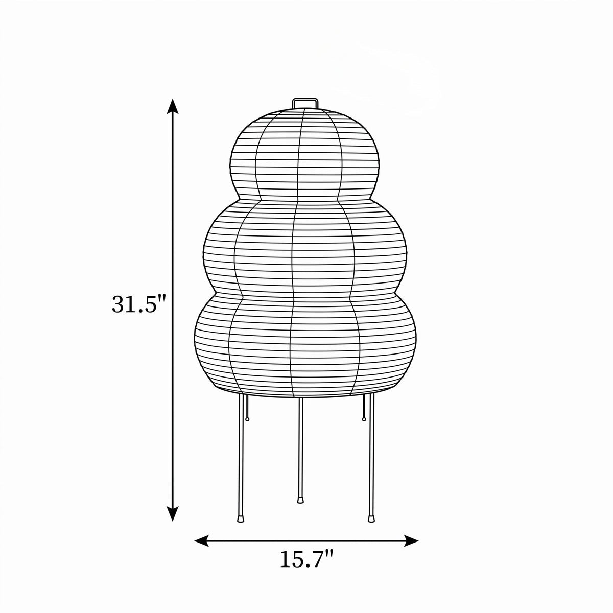 Cumulus Paper Sculpture Floor Lamp - view 04