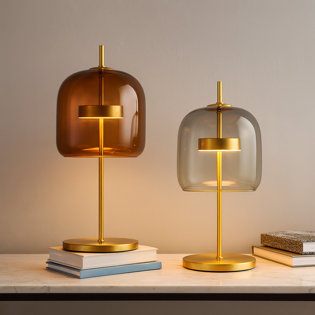 Dorna Glass Dome Table Lamp - view 05