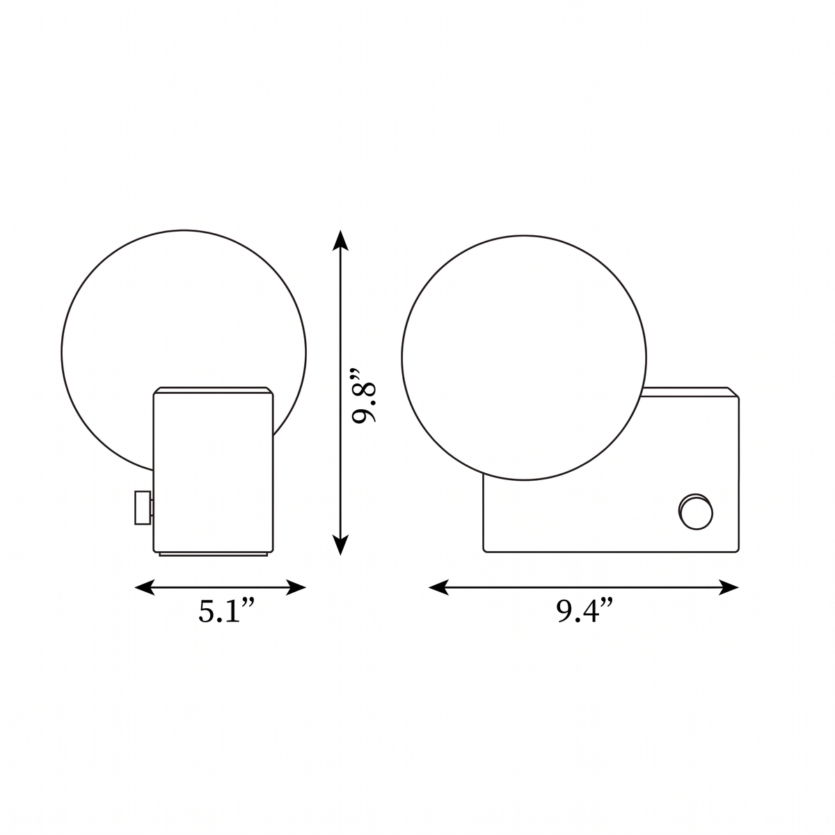 Eclipse Glass Table Lamp - view 05