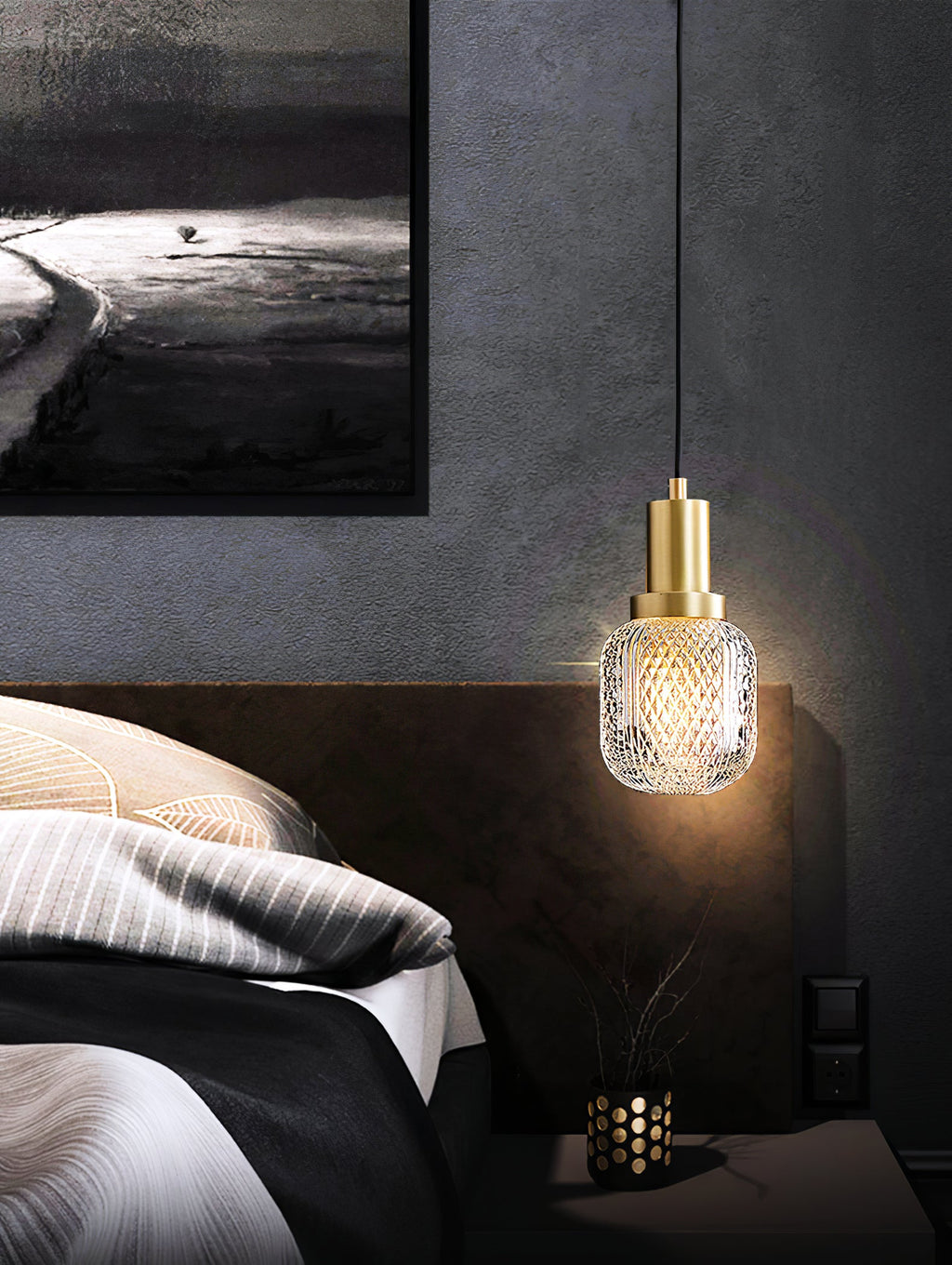 Floret Crystal Glass Pendant Light - view 09