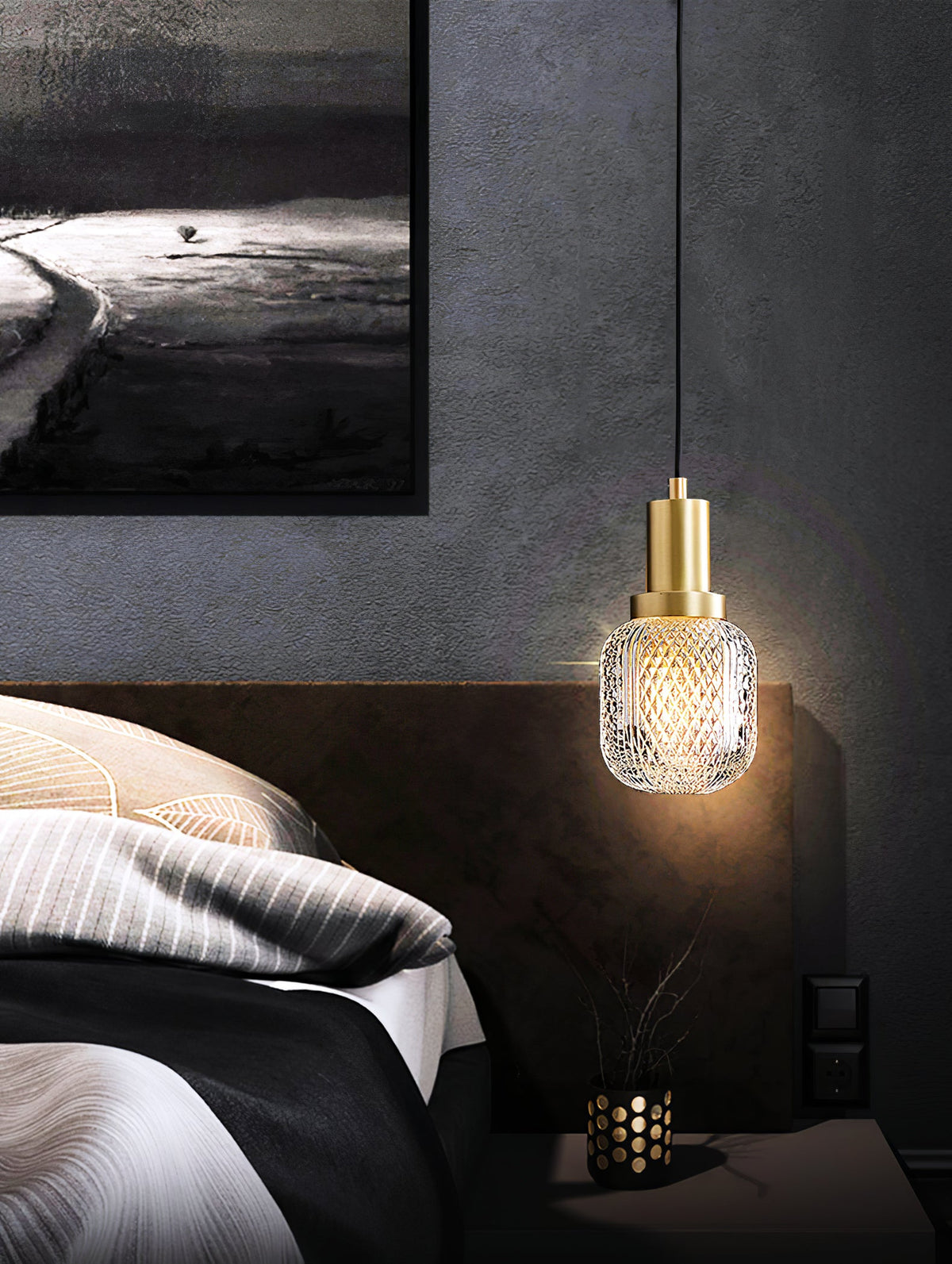 Floret Crystal Glass Pendant Light - view 09