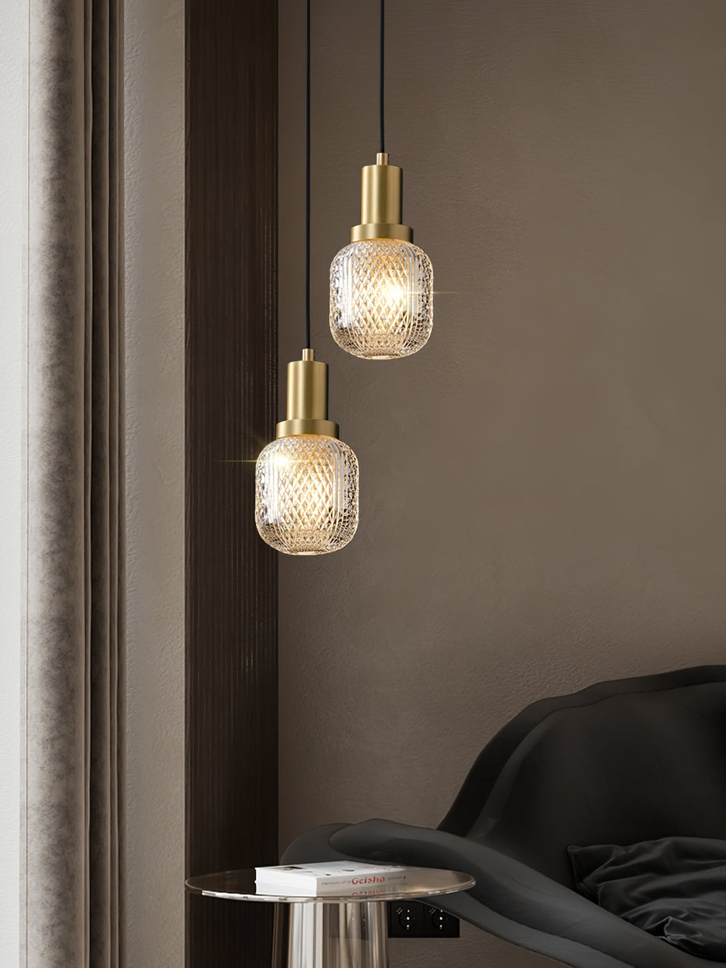 Floret Crystal Glass Pendant Light - view 15