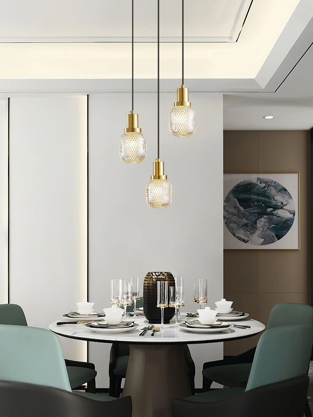 Floret Crystal Glass Pendant Light - view 17